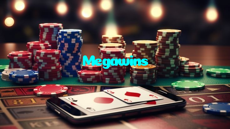 Megawins casino presented on mobile device in Pakistan with slots and live games